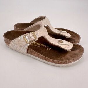 Birkenstock Kids Gizeh Iridescent Sandals Size 33 Girls Size 2